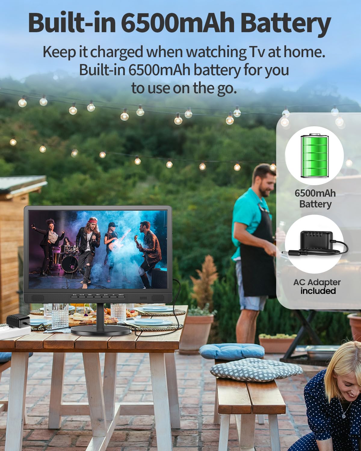 18.5" Portable TV with Antenna X2706