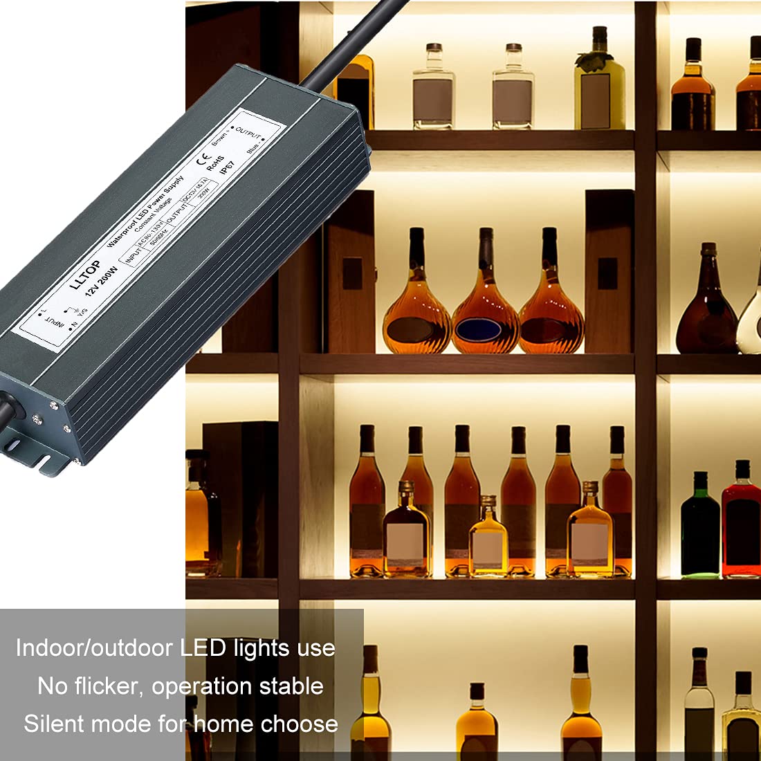 12V DC Waterproof IP67 Power Supply 200W 16.7A O468