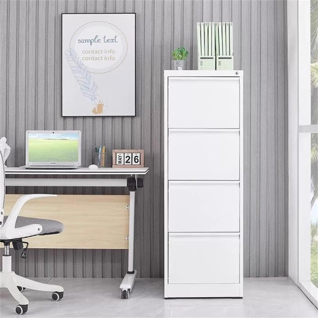 4 Drawer Vertical Metal File Cabinet with Lock F32962