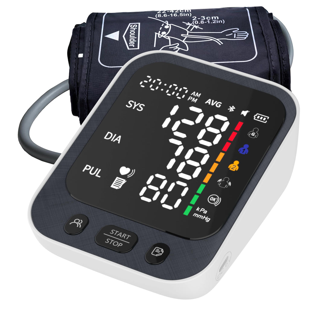 Automatic Upper Arm Blood Pressure Monitor with Large LED Screen and Adjustable Cuff P25980