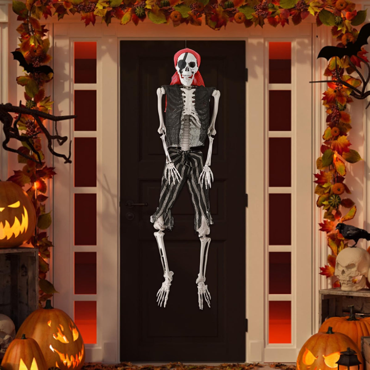 5.4Ft Poseable Skeleton with Movable Joints X200