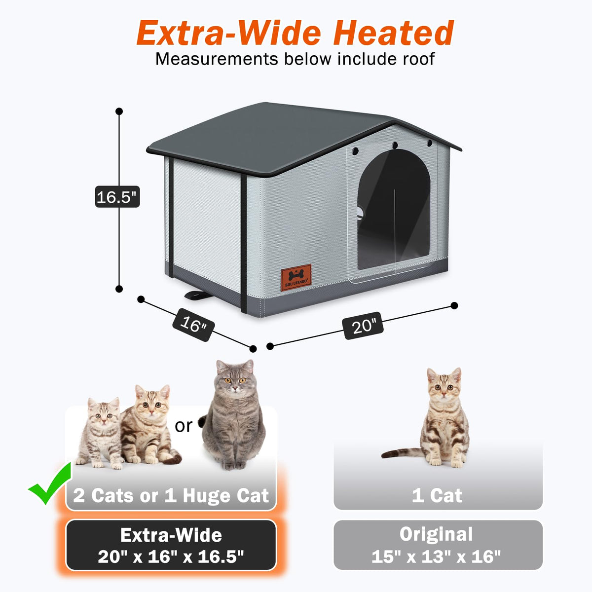 Insulated Heated Cat House Indoor/Outdoor U8180