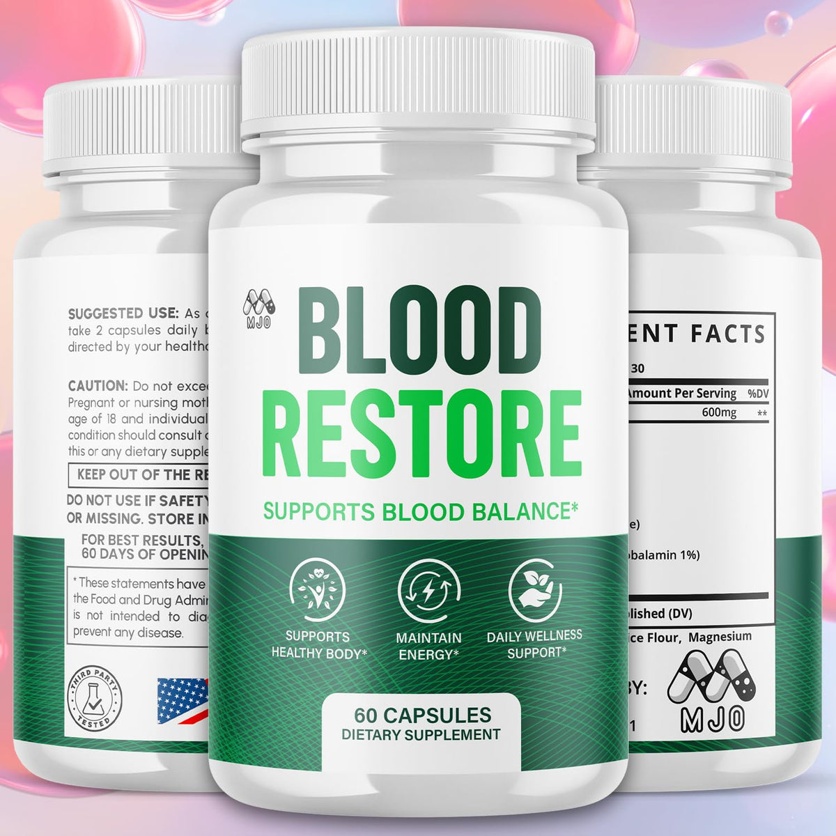 2 Pack Blood Restore Capsules 120 Capsules P794