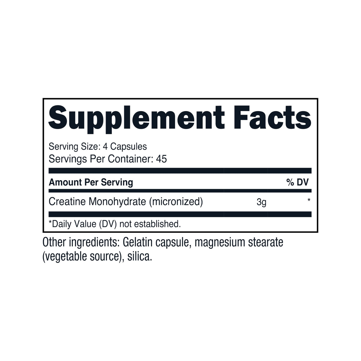 Creatine Monohydrate 3,000mg 180 Capsules K495856