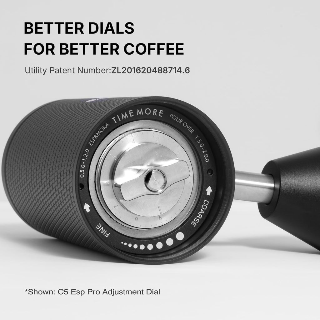 Manual Coffee Grinder with Conical Burr, Portable Hand Coffee Mill - Black X6636