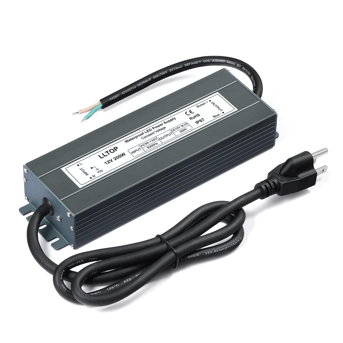 12V DC Waterproof IP67 Power Supply 200W 16.7A O468