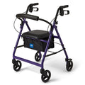 Purple Aluminum Rollator Walker with Seat M1830