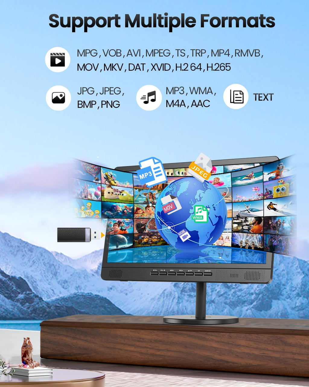 18.5" Portable TV with Antenna X2706