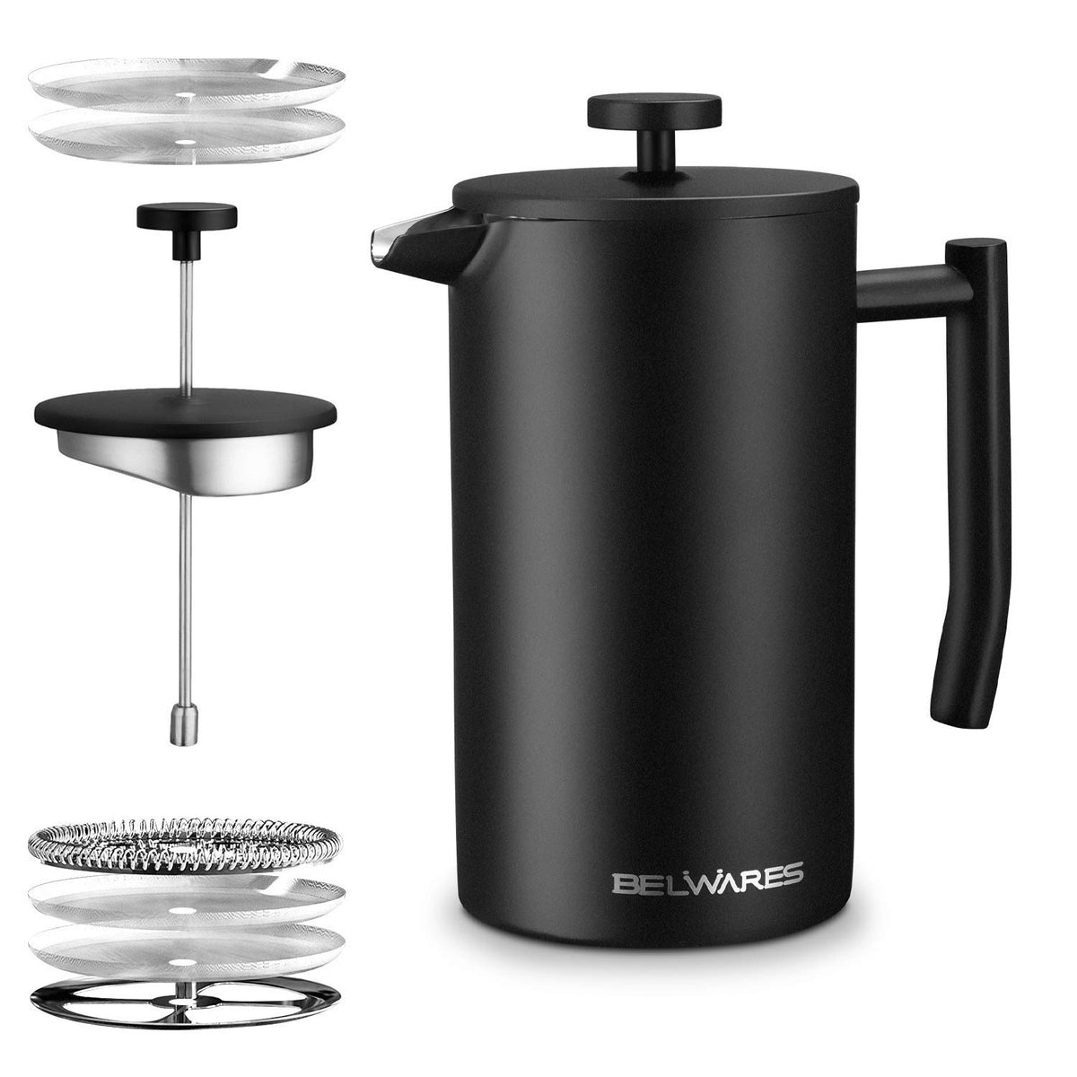 34oz Insulated Stainless Steel French Press Q31397