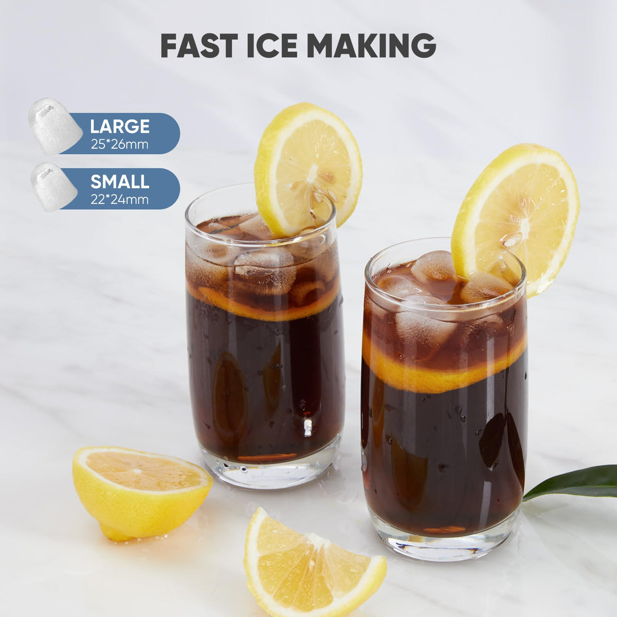 Green Portable Countertop Ice Maker W893852