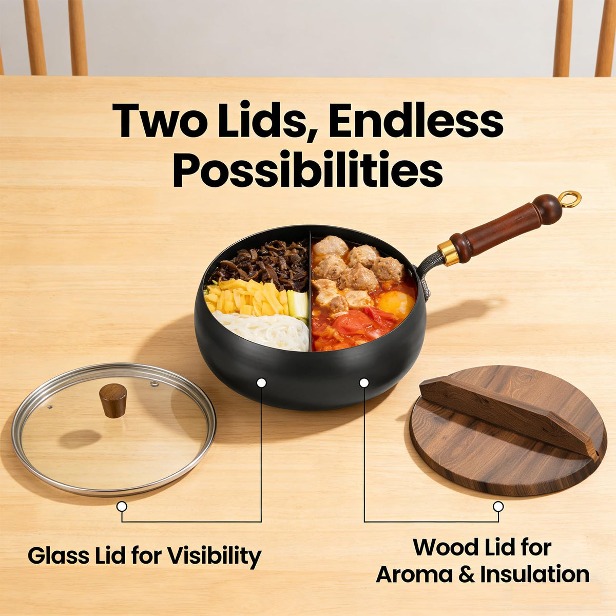 Cast Iron Skillet with Glass Lid O66494