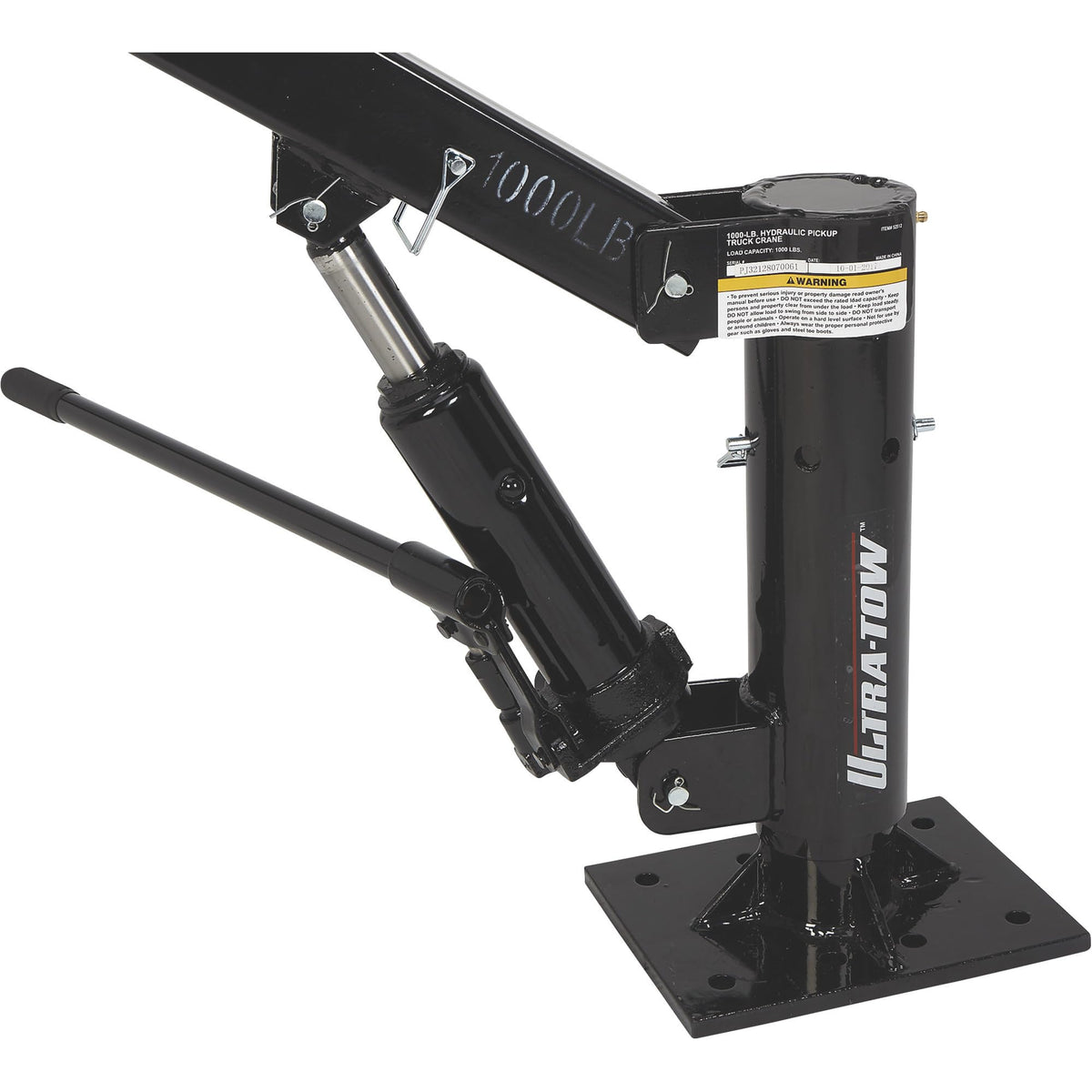 Hydraulic Pickup Truck Crane 1000-Lb. Capacity N134