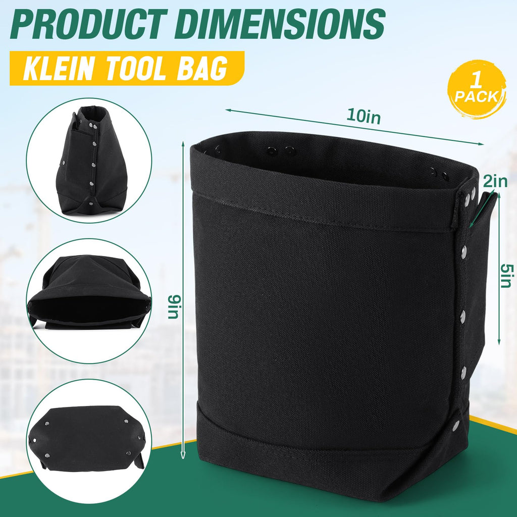 Tool Bag with Bull Pin Loops & Tunnel Connection, 5" x 10" x 9" N2465