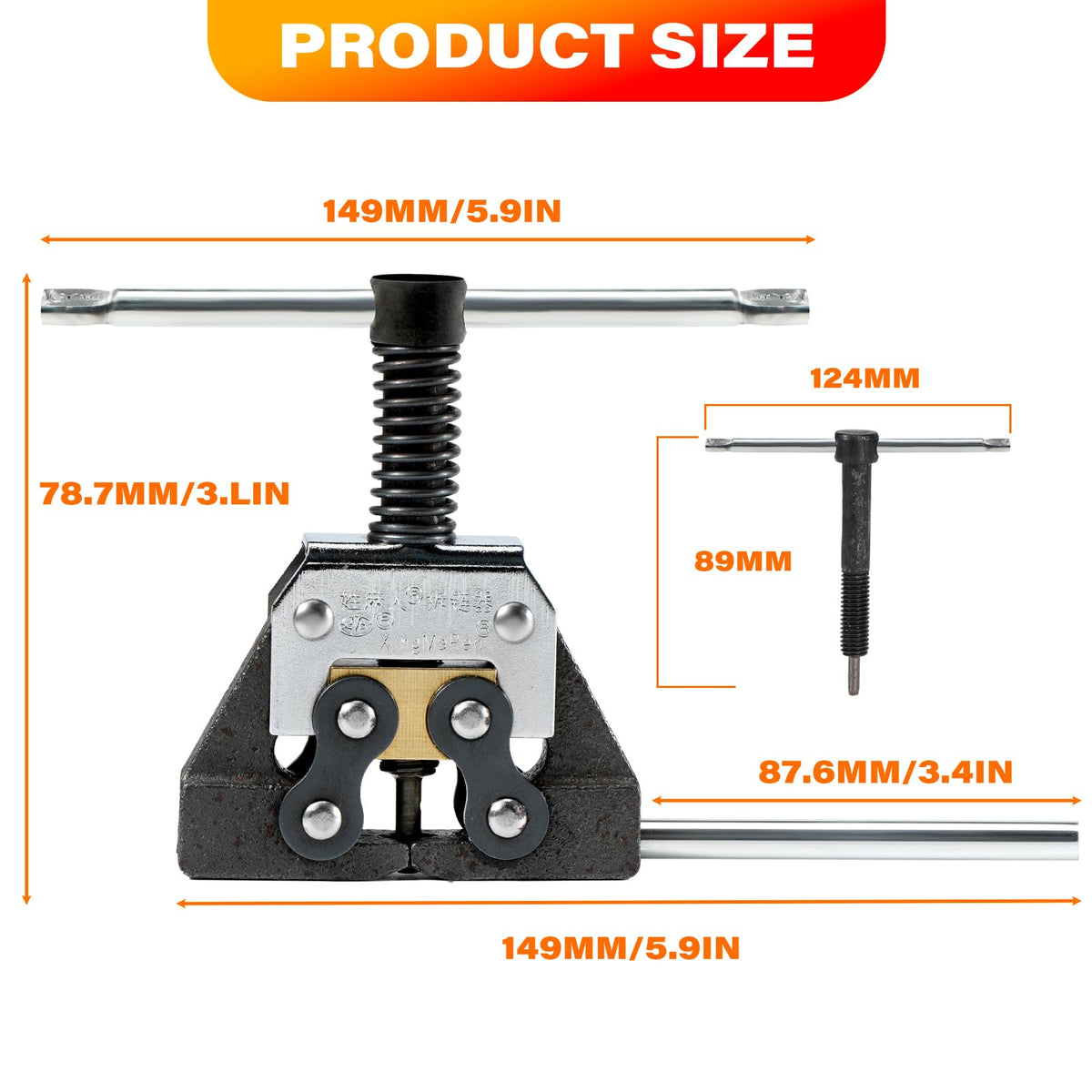 Roller Chain Detacher Tool for 420 428 520 525 530 630 Chain O823