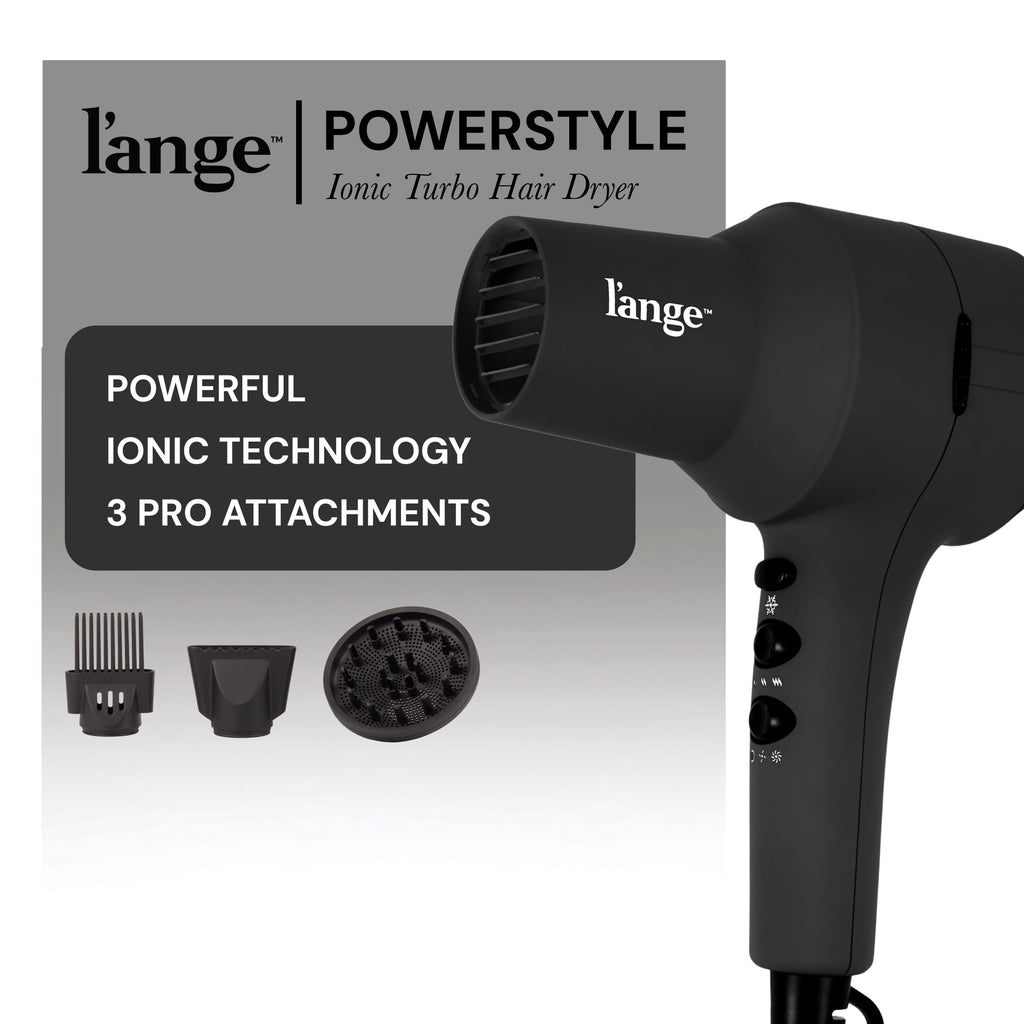 1875 Watt Ionic Hair Dryer with Diffuser & Concentrator, Black H61657