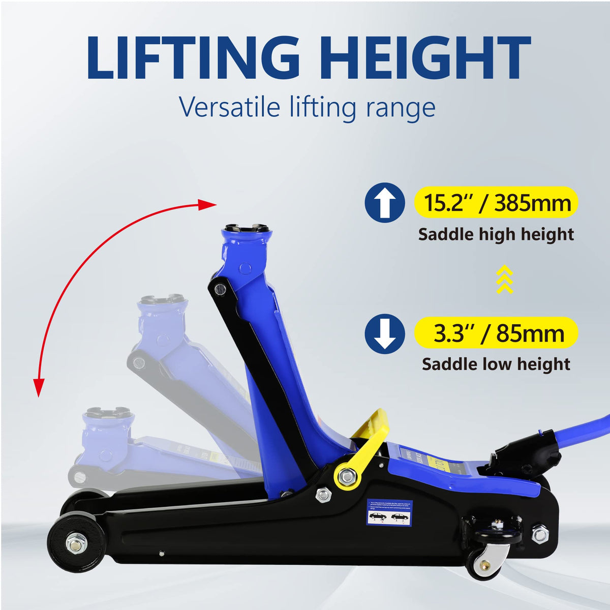 Low Profile Steel Floor Jack, 4000 lb X2673