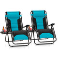 Aqua Padded Zero Gravity Chair Set of 2 G289