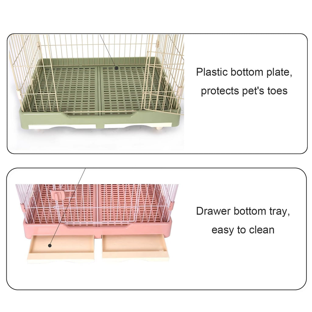 Foldable 4 Tier Detachable Cat Cage with Hammock I33566