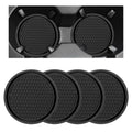 Black Non-Slip Silicone Car Cup Coasters O32408
