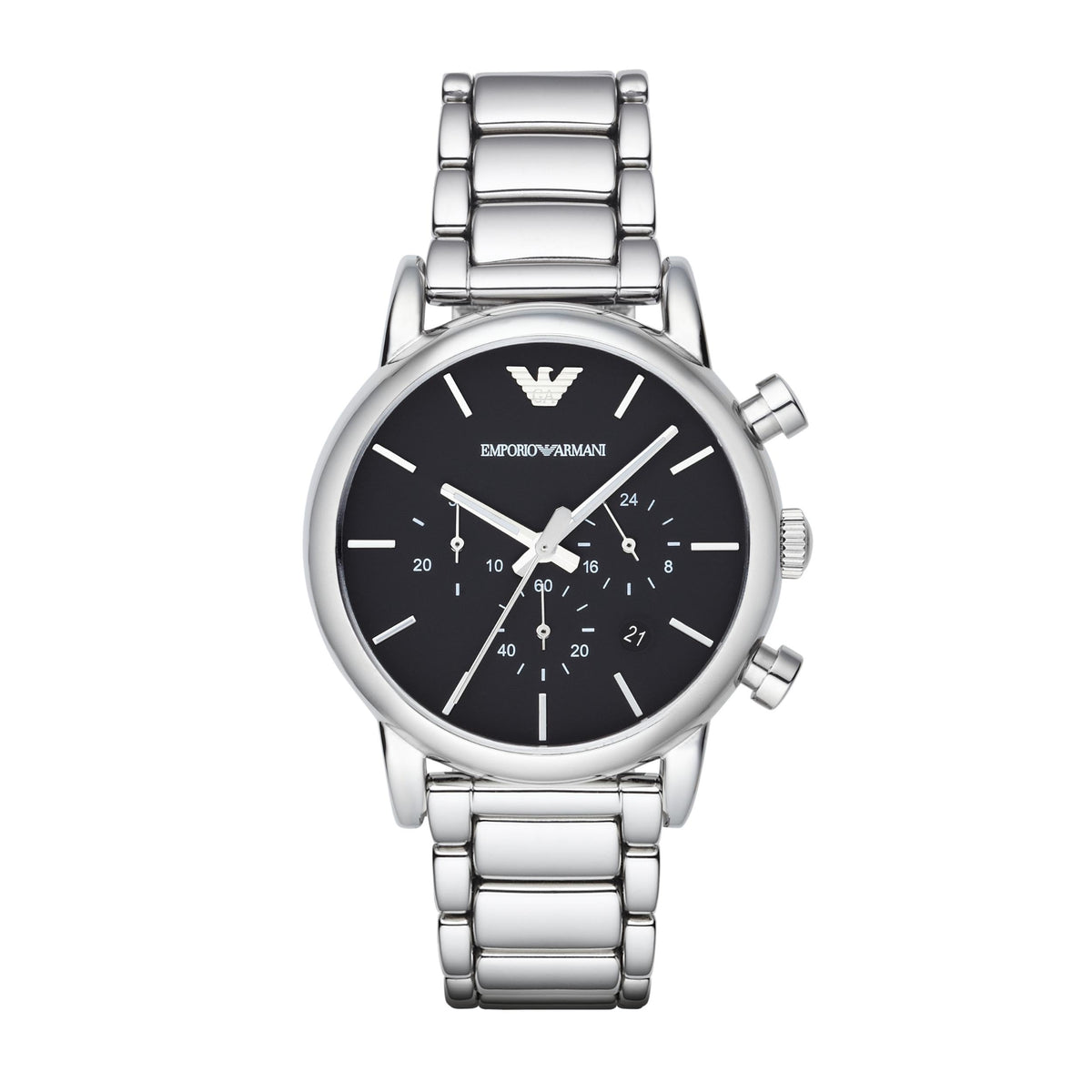 Men's Automatic Chronograph Watch with Stainless Steel or Leather Band F5245