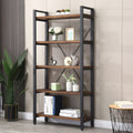 5 Tier Solid Wood Metal Bookcase T311