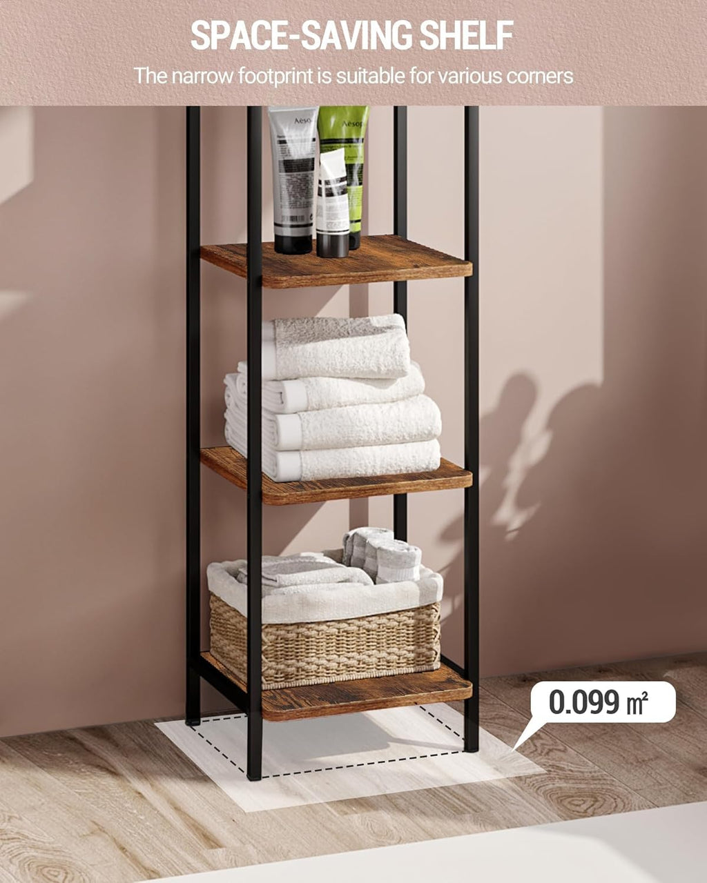 Narrow Industrial Bookcase G79139