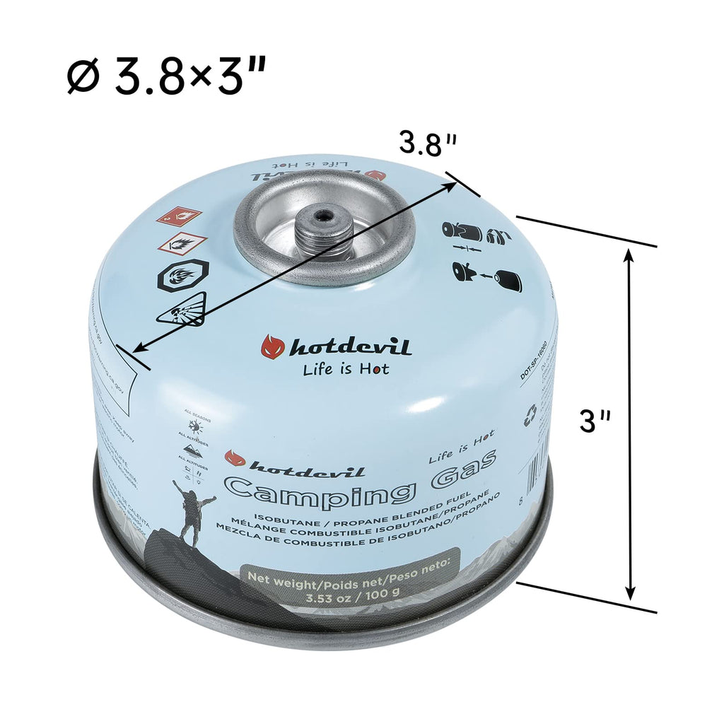 Isobutane Propane Camping Fuel Canister 3.53oz 4 Packs L351379