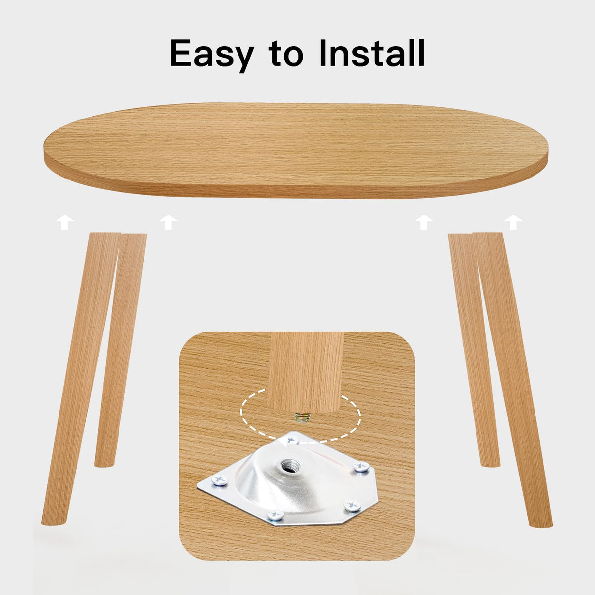 Small Oval Coffee Table Q957