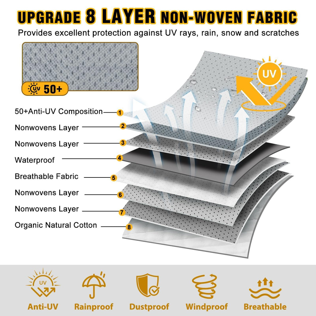 14-16ft 8 Layers Heavy Duty RV Cover V616219