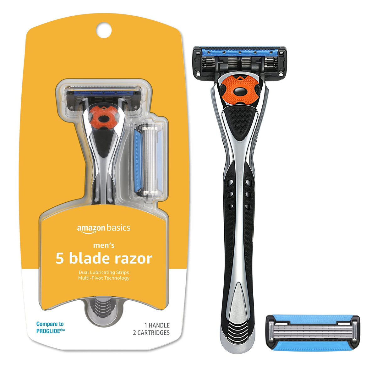 5-Blade Razor with Beard Trimmer and 2 Cartridges M485