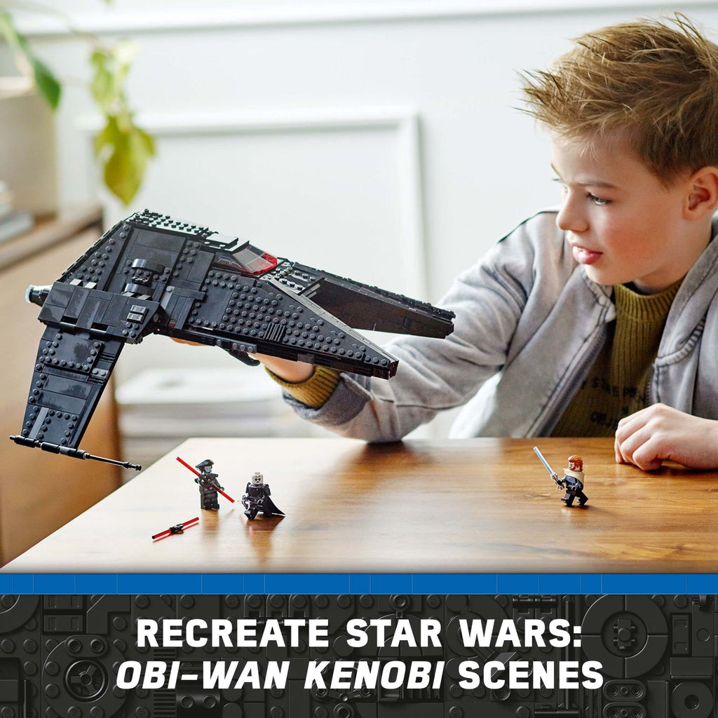 Buildable Toy Starship with Blue and Double-Bladed Red Lightsabers I193145