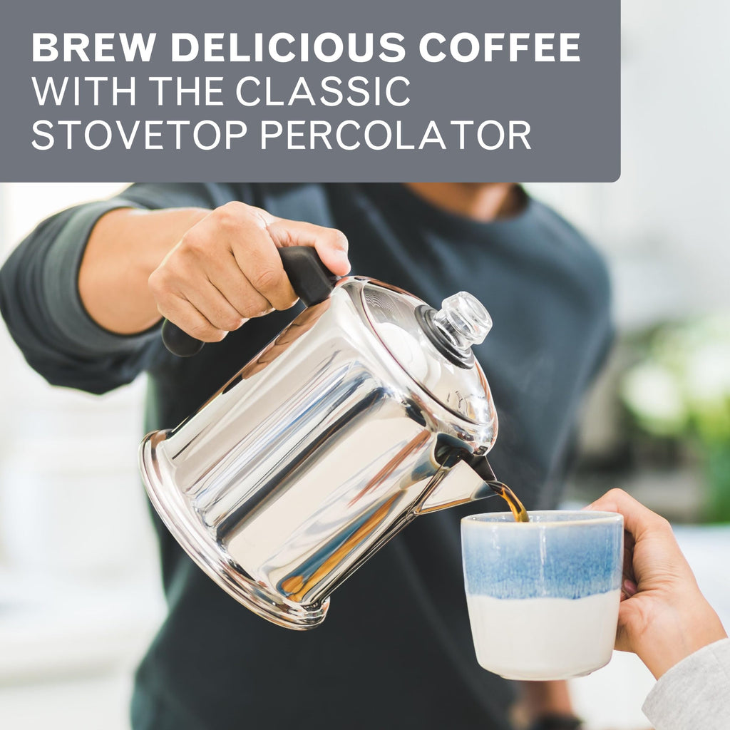 Stainless Steel 8-Cup Coffee Percolator K744956
