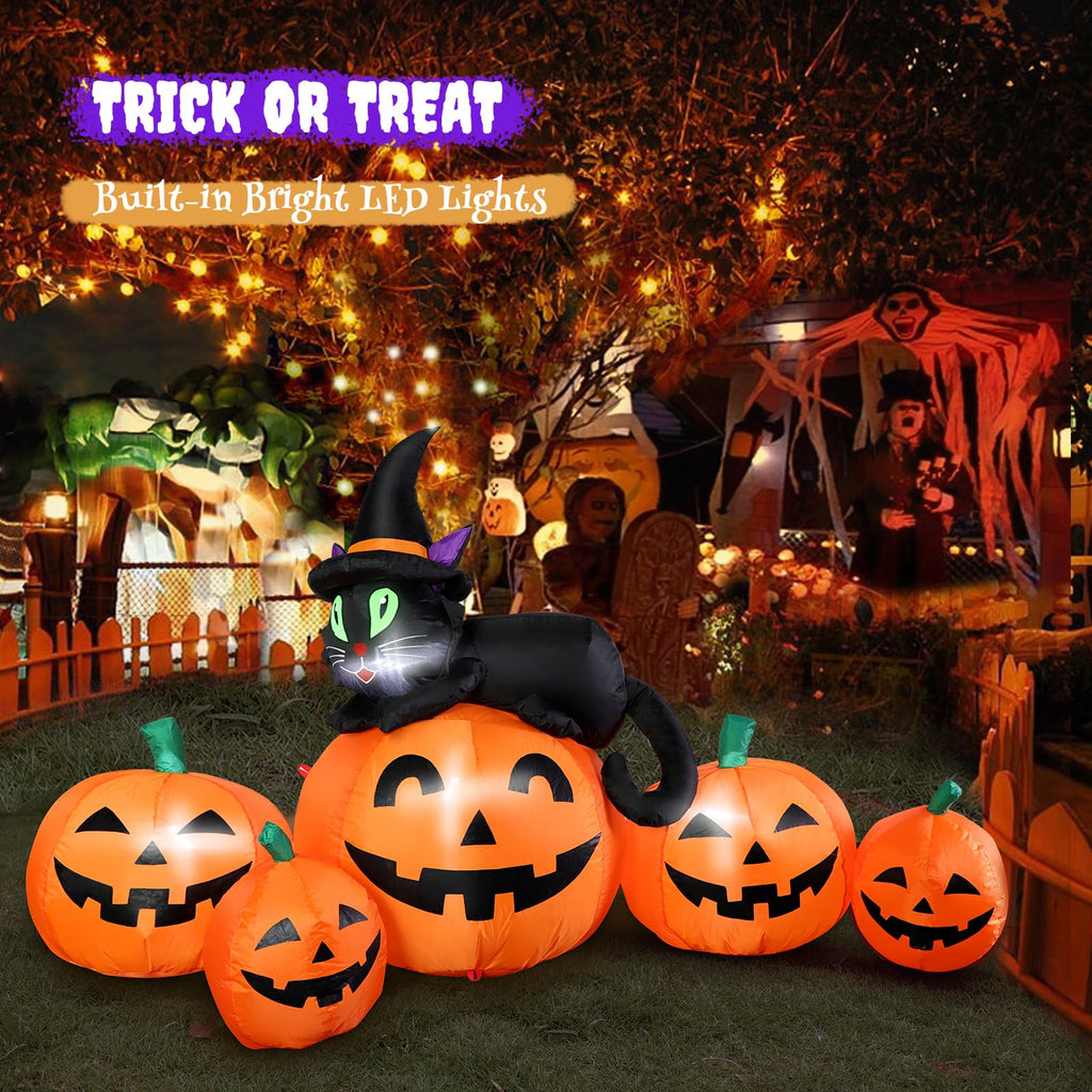 5FT Lighted Inflatable Pumpkin Outdoor Decoration L20680