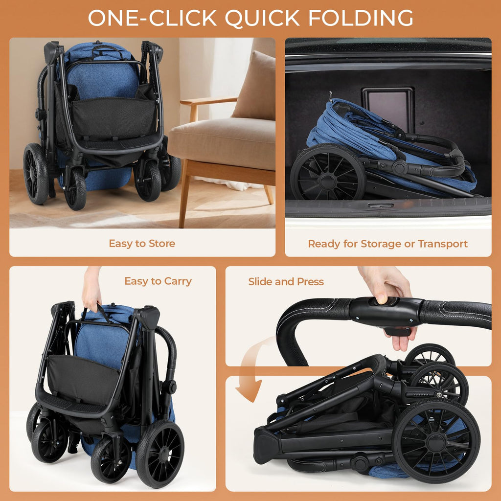 Foldable Dog Stroller Y9739