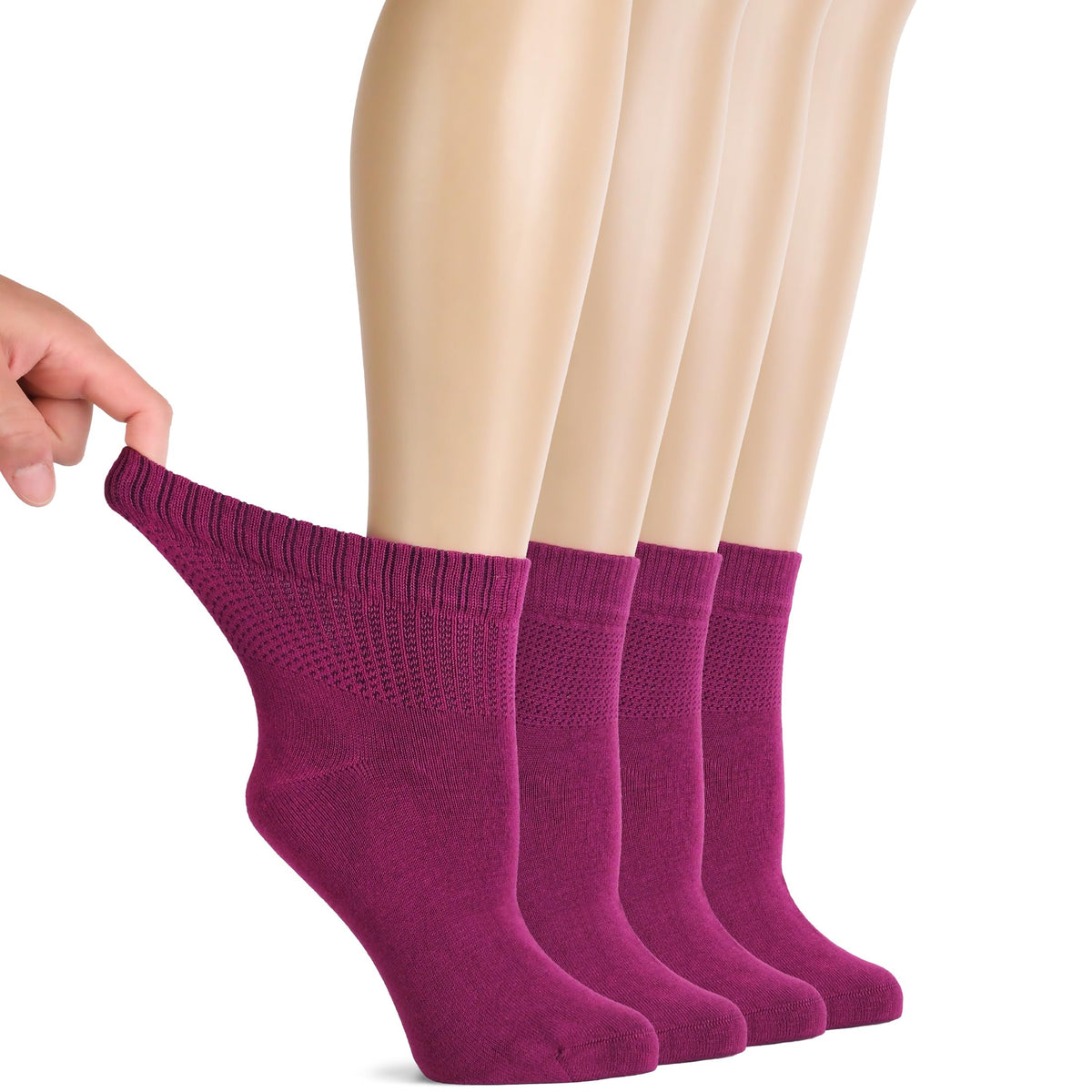 Bamboo Seamless Ankle Socks I9732