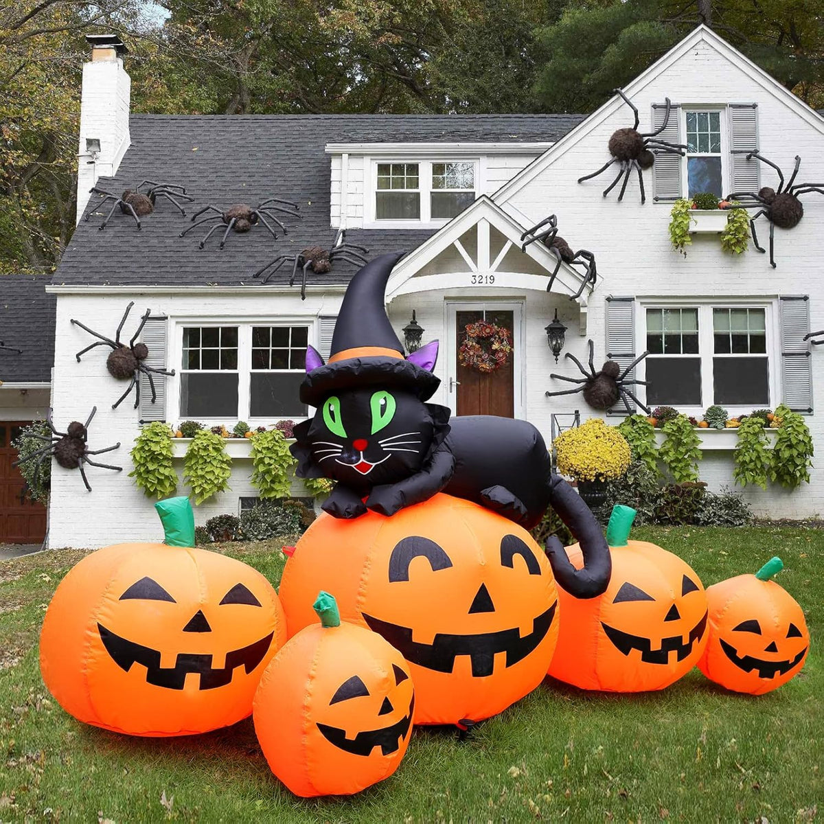 5FT Lighted Inflatable Pumpkin Outdoor Decoration L20680