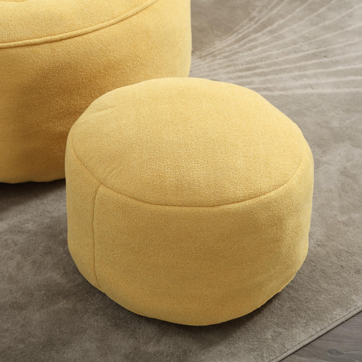Microfiber Bean Bag Chair with Footrest N4627