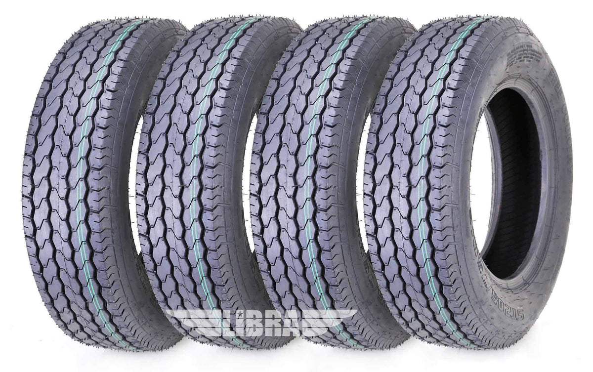 4 Premium Trailer Tires ST 205/75D15 Deep Tread G602