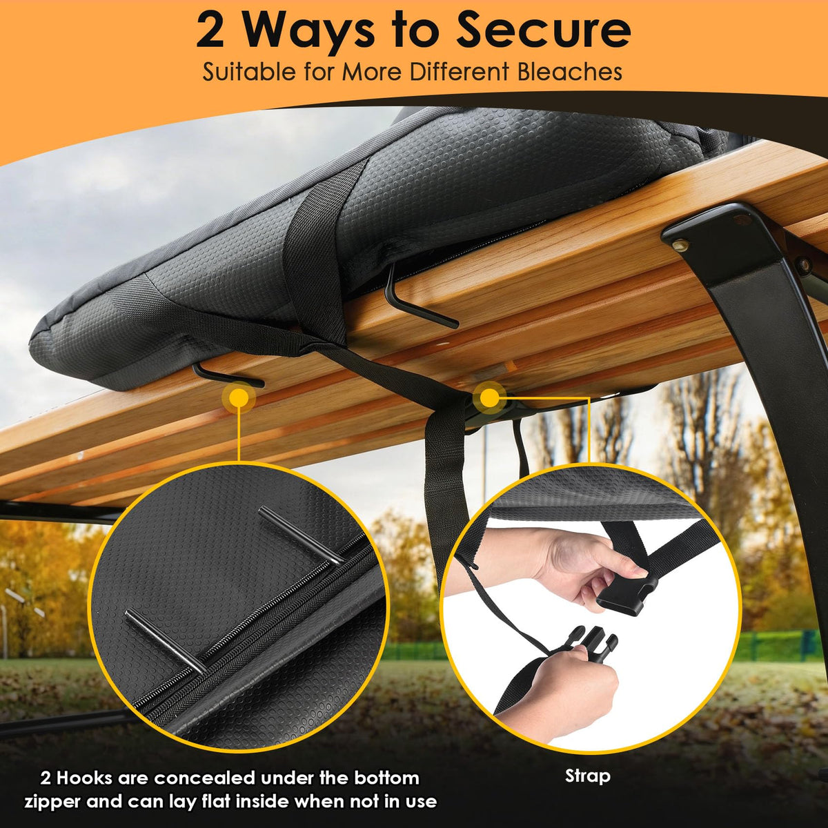 Heated Stadium Seats for Bleachers with Power Bank O8283