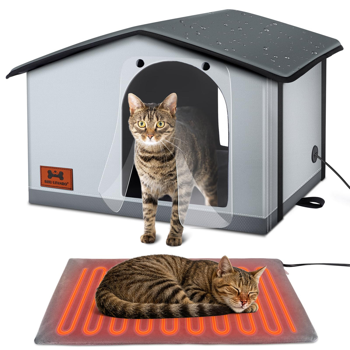 Insulated Heated Cat House Indoor/Outdoor U8180