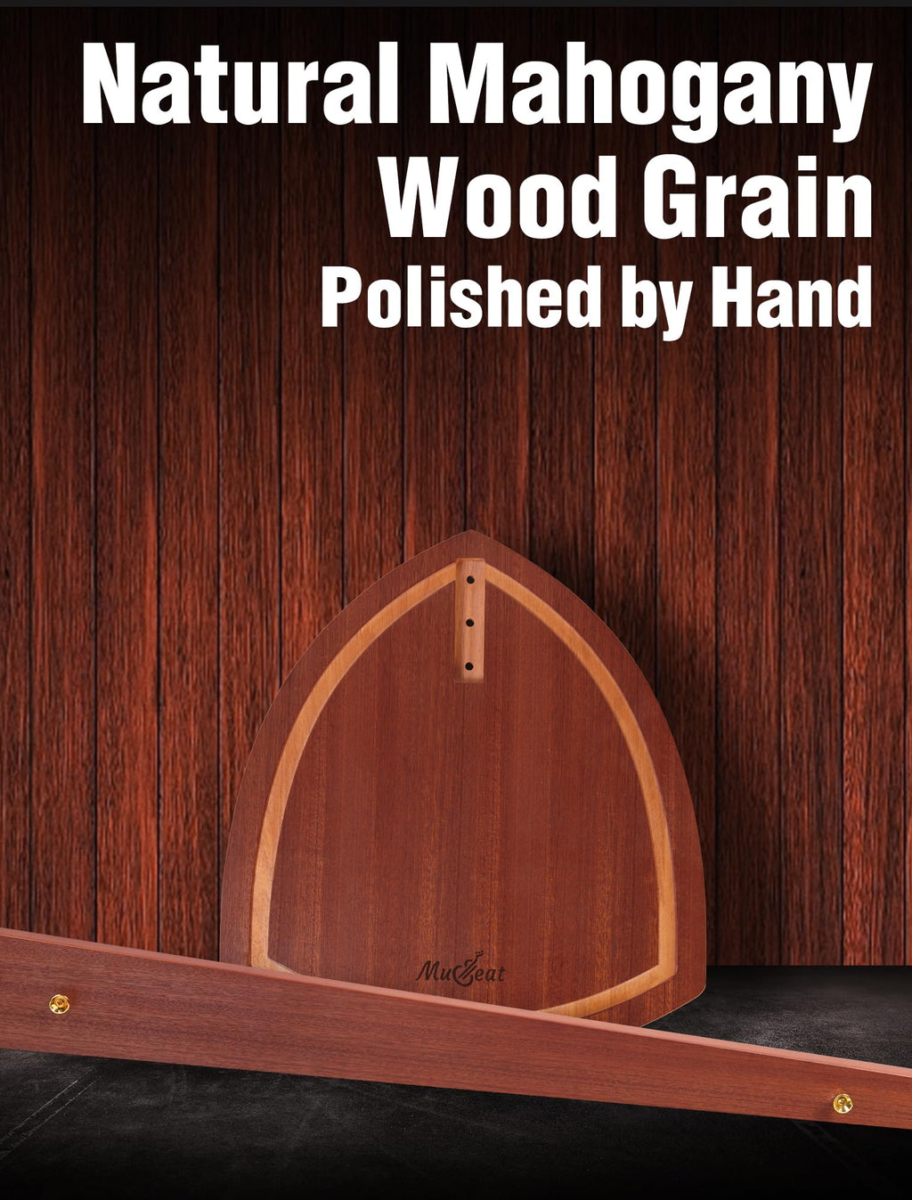 Mahogany Wood Cello Stand with Bow Holder I596008
