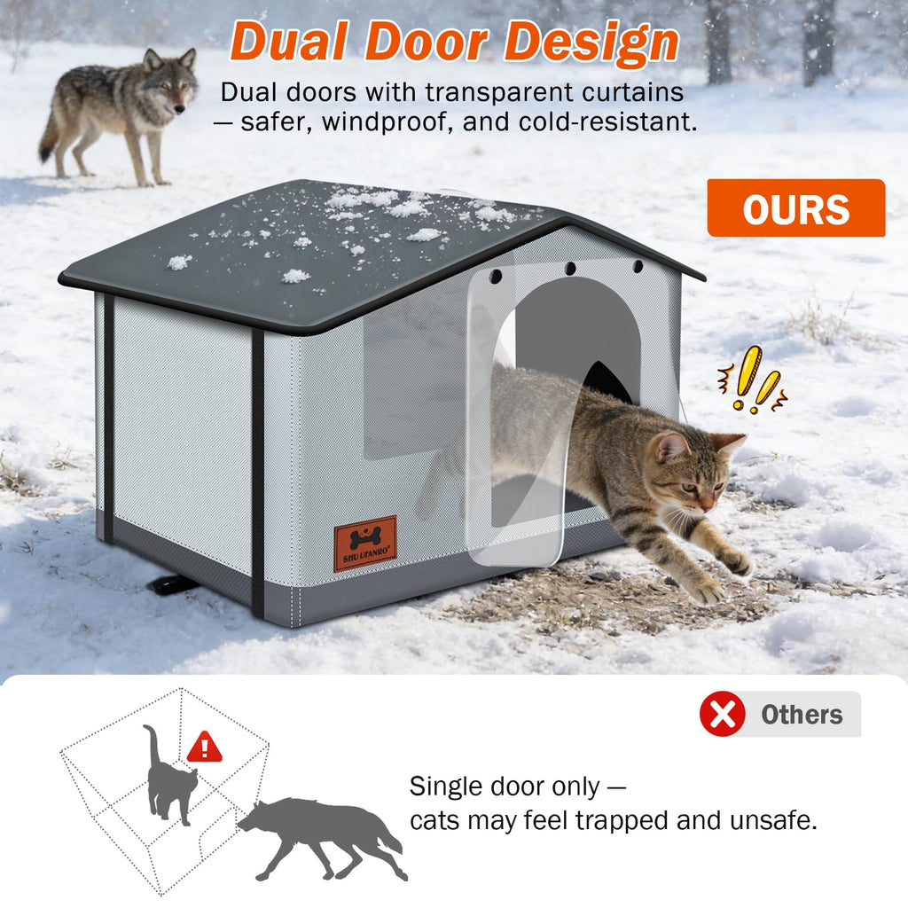 Insulated Heated Cat House Indoor/Outdoor U8180