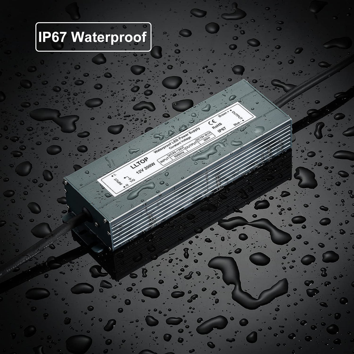 12V DC Waterproof IP67 Power Supply 200W 16.7A O468