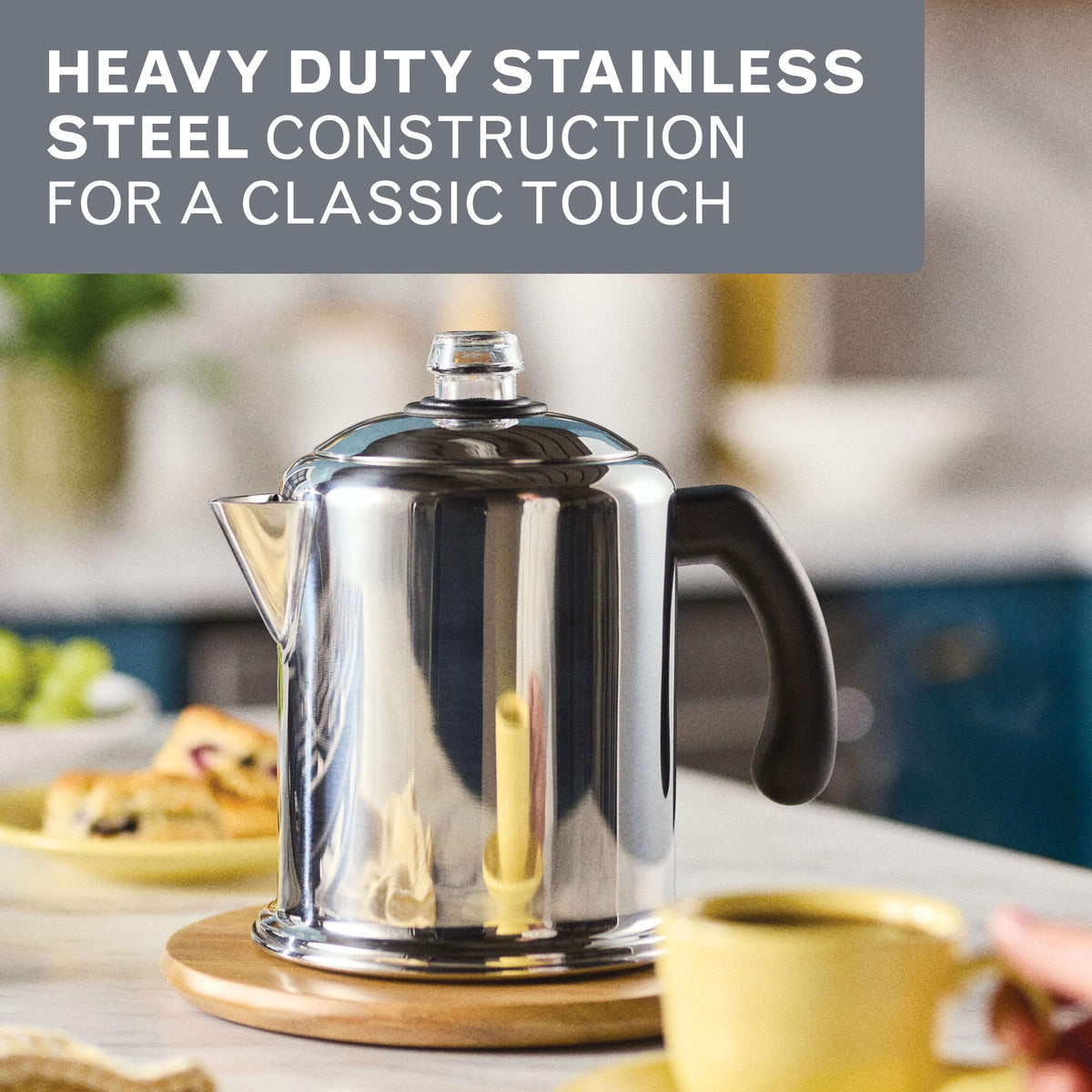 Stainless Steel 8-Cup Coffee Percolator K744956