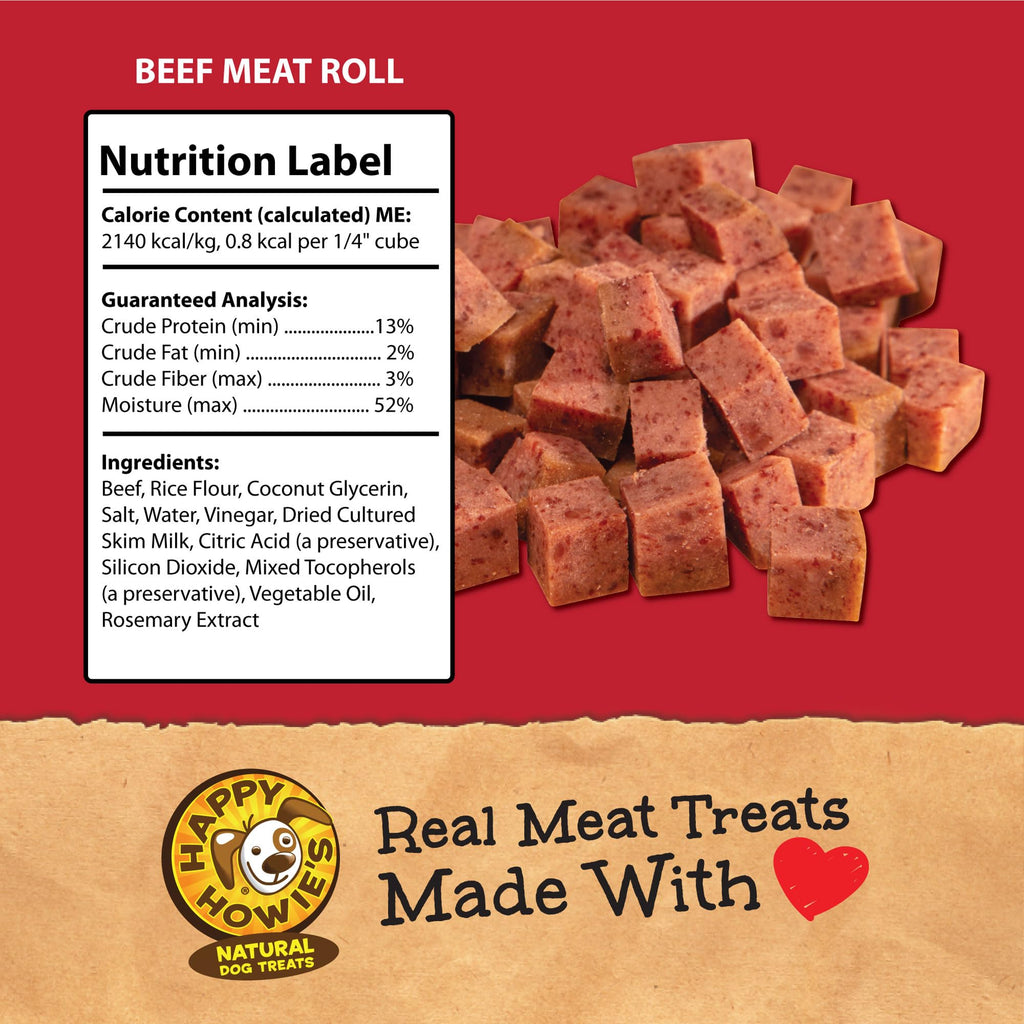 Beef Soft Meat Roll Treat 12 Oz (Pack of 4) V7766