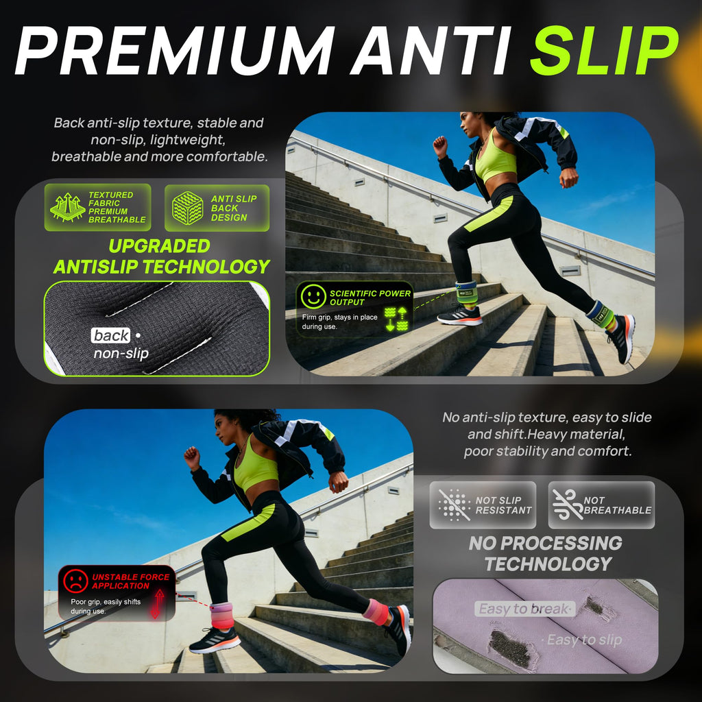 Ankle Wrist Weights Set with Adjustable Straps W5453