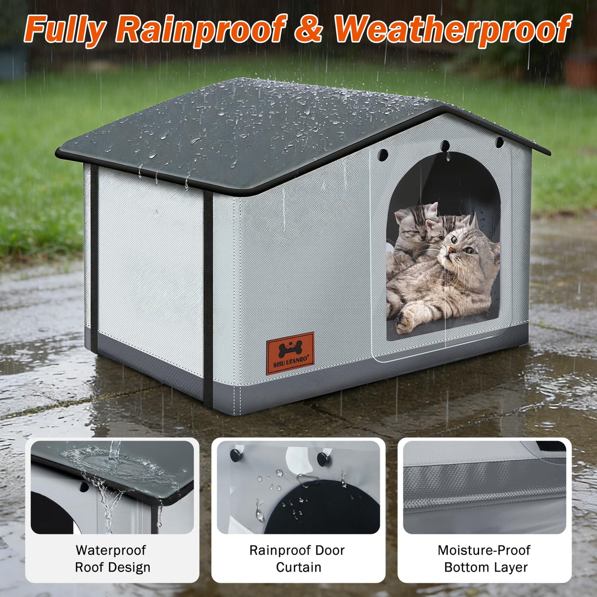 Insulated Heated Cat House Indoor/Outdoor U8180