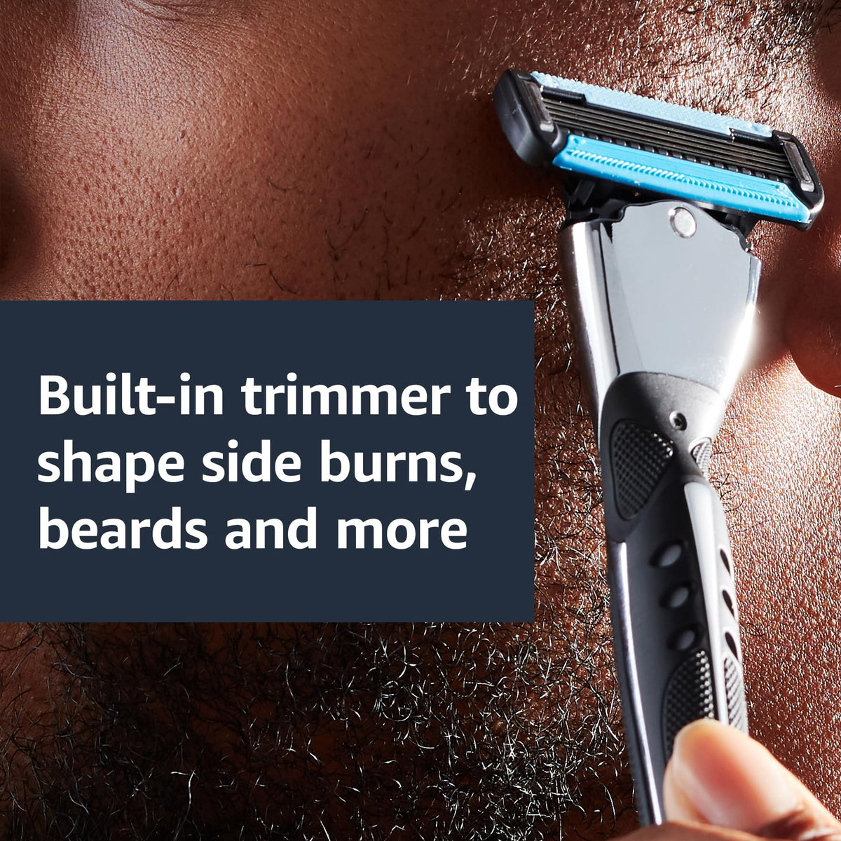 5-Blade Razor with Beard Trimmer and 2 Cartridges M485