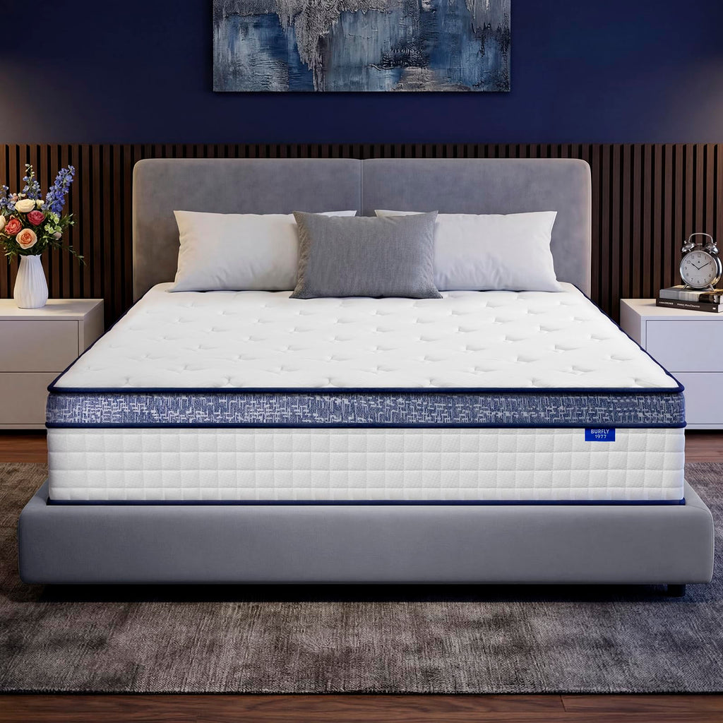 Queen Size 12 Inch Hybrid Memory Foam Mattress G47857
