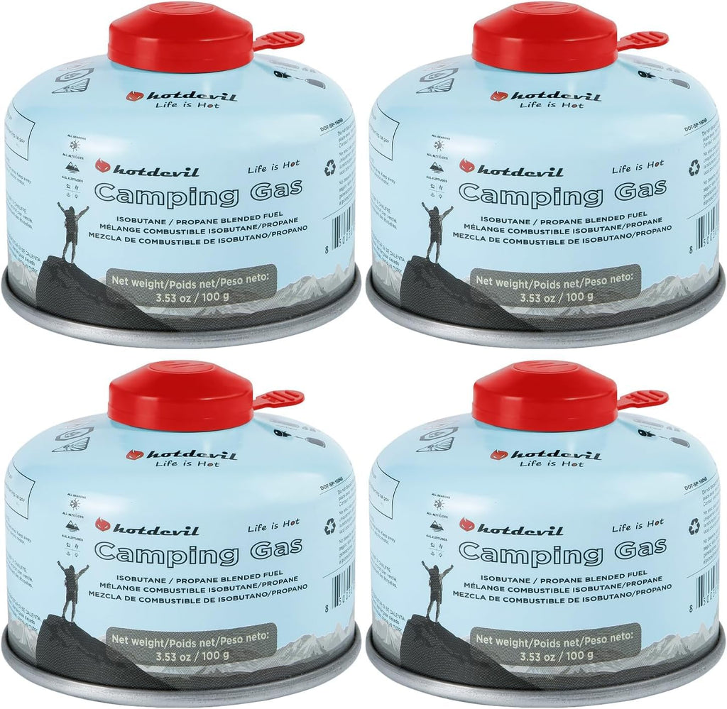 Isobutane Propane Camping Fuel Canister 3.53oz 4 Packs L351379